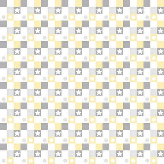 Studio E Sweet Dreams Small Square Gray White Cotton Fabric by The Yard