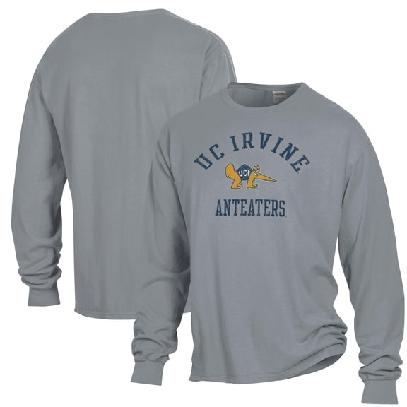 Men's ComfortWash Gray UC Irvine Anteaters Garment Dyed Long Sleeve T-Shirt