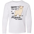 thumbnail image 3 of Inktastic Grammy's You Say Alpaca My Bags Long Sleeve Youth T-Shirt, 3 of 5