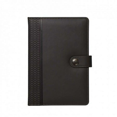 Leatherette Journal with Magnetic Closure, Gray, 256 Pages