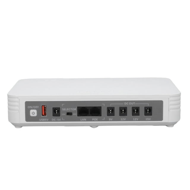Mini UPS 8000MAH DC5V 9V 12V, POE 15V 24V USB 5V Fuente De Alimentación De Copia De Seguridad Con Aviso De Voz En Inglés, Adecuado Para Enrutadores Módems De Tabletas Cámaras