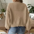thumbnail image 6 of Diufon Womens Fall Cardigans Solid Color Casual Loose Sweaters Long Sleeve Knit Coats, 6 of 6