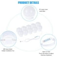 thumbnail image 3 of Vensio -Vanity Mirror Lights with 10 Dimmable LED Bulbs and 3 Color Modes, Hollywood Style Makeup Lights for Dressing Table, USB Powered Fill Light with 10 Brightness, 3 of 8