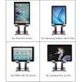thumbnail image 2 of Quality Tablet Stand,Adjustable Foldable Eye-Level Aluminum Solid Up to 15-in Tablets Holder for Microsoft Surface Series Tablets,iPad Series,Samsung Galaxy Tabs,Etc., 2 of 6