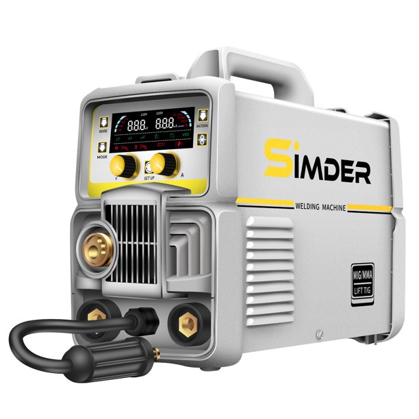 SIMDER Aluminum MIG Welder 250D 110V/220V Dual Voltag Gas MIG Gasless
