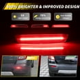 thumbnail image 6 of 2PCS Red Lens Rear Bumper Reflector Lights Tail Light Rear Light Brake Lights Backup Lights Reverse Light   With Red LED For 2013-2016 Chevy Trax / 2010-2015 GMC Terrain / 2013-2015 Denali, 6 of 8