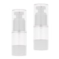 thumbnail image 2 of 2 botellas de bomba estériles, contenedor de tóner/ón/suero recargable de 15 ml 15ml Colcomx Botella con bomba sin aire, 2 of 7