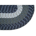 thumbnail image 4 of Better Trends 3 Piece Braided Rug Set, 100% Polypropylene Indoor Area Rugs Durable & Reversible, Country Collection - Dark Blue Stripe, 4 of 6