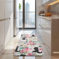 thumbnail image 4 of Husky Dog Flower Floral Kitchen Rug Mat,Kitchen Runner Rugs Non Skid Washable,Decorative Kitchen Floor Mats for Kitchen,Sink,Laundry,17"x47.2", 4 of 7