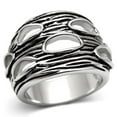 thumbnail image 1 of Alamode 3W188-8 Bague en Laiton Rhodié Sans Pierre - Taille 8, 1 of 1
