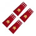 thumbnail image 1 of Moyic 4 unidades/juego de bolsa de soporte para cubiertos con estrella de Navidad, bolsa de almacenamiento para vajilla, bolsillo para Kits de decoración para fiestas, 1 of 6