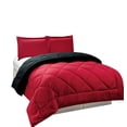 thumbnail image 4 of Legacy Decor Reversible Microfiber Red Down Alternative Comforter Set, Queen (3 Count), 4 of 5