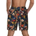 thumbnail image 4 of Goofa Orchids Flowers Printed Men's Swim Trunks Board Shorts Quick Dry Mens Swimming Trunks with Compression Liner,Breathable Fit Hawaii Beach Shorts-3X-Large, 4 of 9