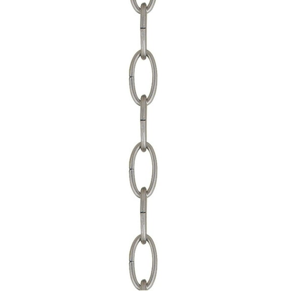 56136-91-Livex Lighting-Accessory - 72 Inch Standard Decorative Chain-Brushed Nickel Finish
