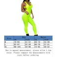 thumbnail image 2 of Monos De Mujer Bodycon Rompers Sin espalda Sin mangas Monos elásticos para fitness (Verde XL) Ygjytge para Mujer Verde T S, 2 of 9