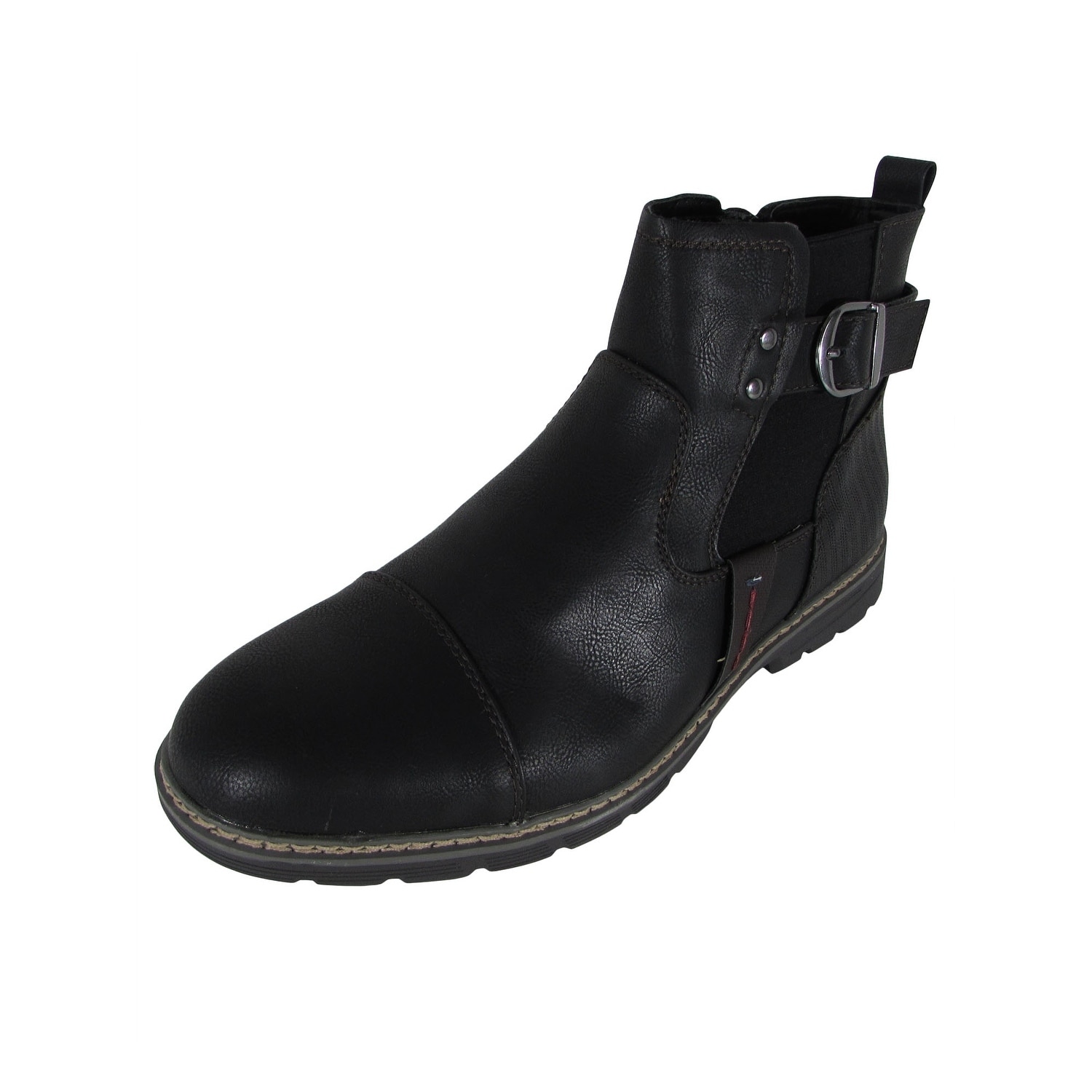 Day Five Mens Casual Zip Up Chelsea Boot Shoes, Black, US 10 - image 2 of 4
