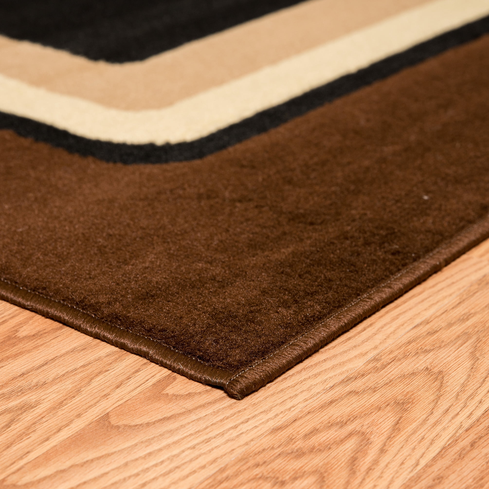 United Weavers Plaza Florence Runner Rug, Geometric Pattern, Brown, 2'3 X 7'2"