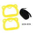 thumbnail image 3 of S SERENABLE 2 Pieces Gymnastics Rings with Webbing Gym Rings for Hotel Home Gym Exercise yellow, 3 of 9
