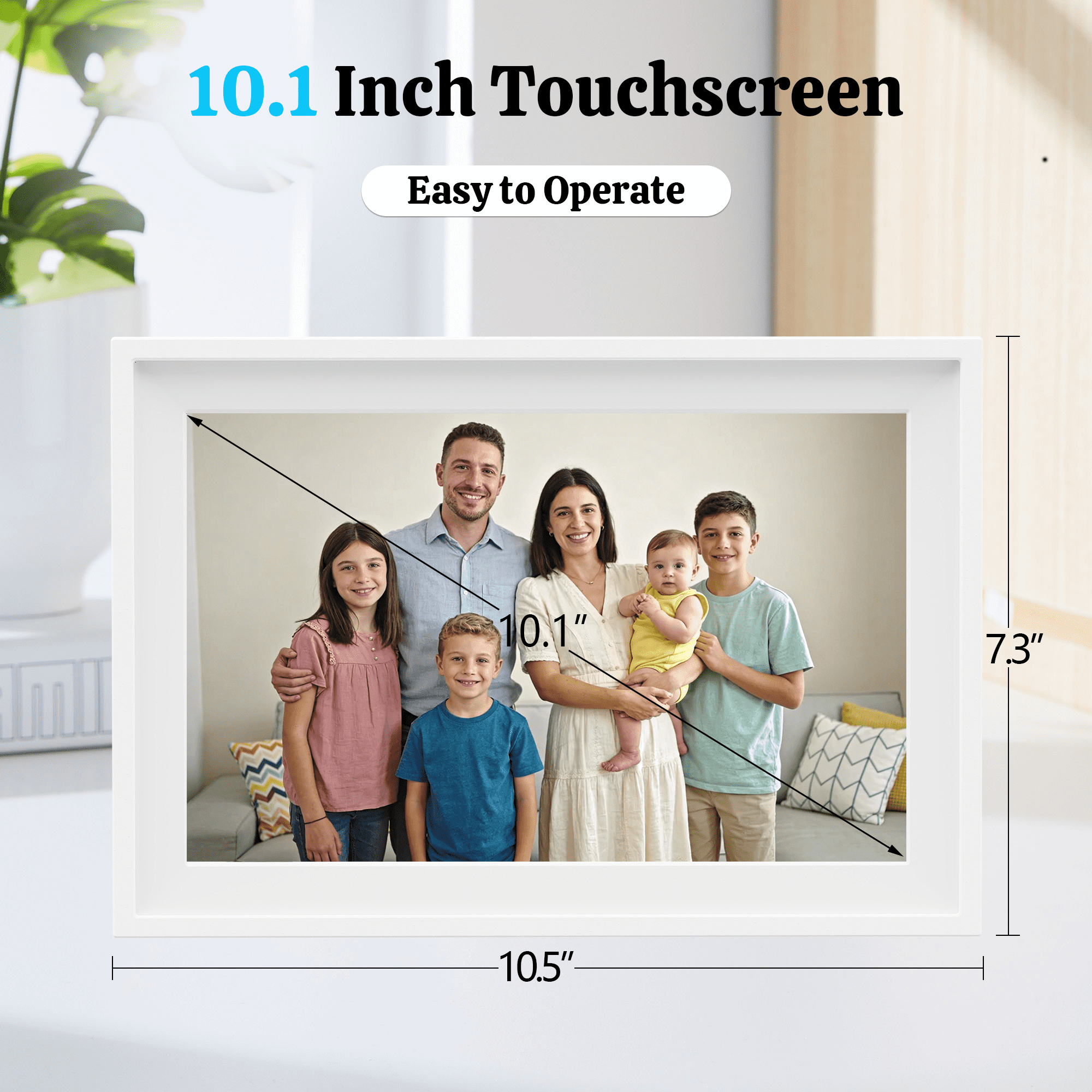 10.1 Inch Digital Calendar Wall Touch Screen Chore Chart, 32GB Electronic Calendar + Smart Family Planner, Wall and Desk Mountable, Gifts for Women Men, Gifts for Mom Dad