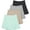 Set 3, variant on Real Essentials 4 Pack: Women's High Waisted Tennis Skirts Skater Skort Tummy Control Golf Shorts Pockets (Available In Plus)