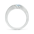 thumbnail image 2 of Angara Natural 0.72 Ct. Aquamarine Solitaire Ring in 14K White Gold for Women (Ring Size: 10.5), 2 of 11