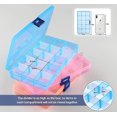 thumbnail image 2 of Jewellery Organizer, 15 Grids Plastic Storage Box Jewellery Box With Adjustable Dividers Earring Storage Containers (6 Pack, Colorful) - Jxlgv, 2 of 5