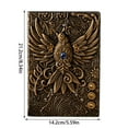 thumbnail image 3 of Liquidation! A5 (5.5 Pouces X 8.3 Pouces) Journaux Embossés Carnet Vintage Rétro Cuir Bronze Journal 100 Feuilles Papier Couverture Rigide Bloc-Notes de Voyage pour Écrire Carnet de Croquis Collection Cadeau Décoration Taille Unique Vert, 3 of 6