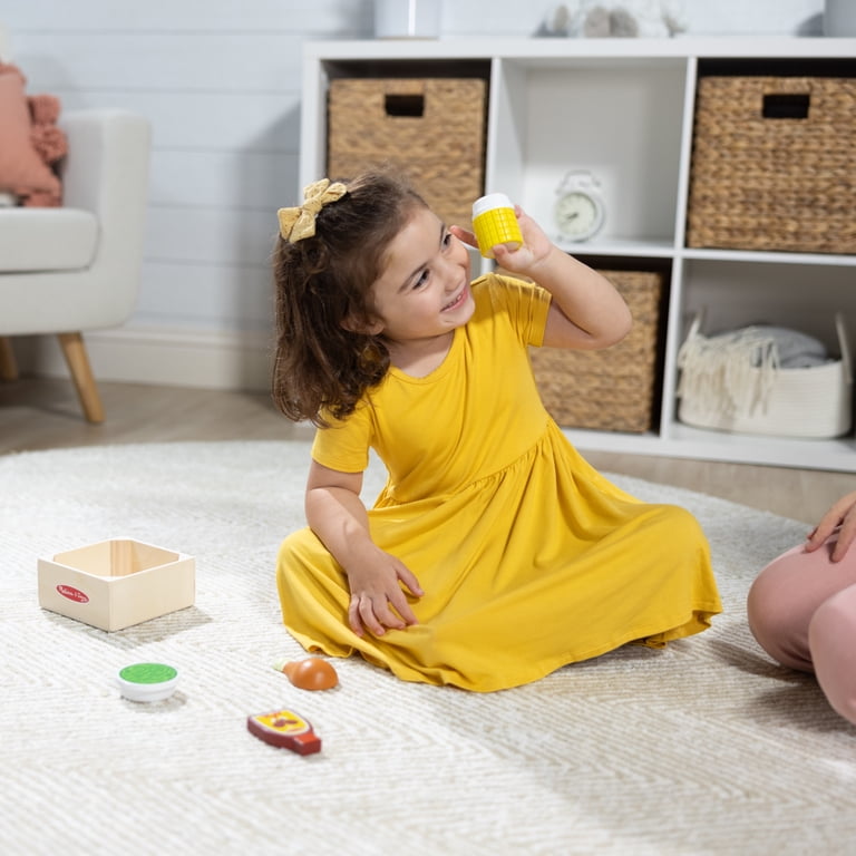 Melissa & Doug Wooden Dinner Picnic Box Play Food Set photo 3