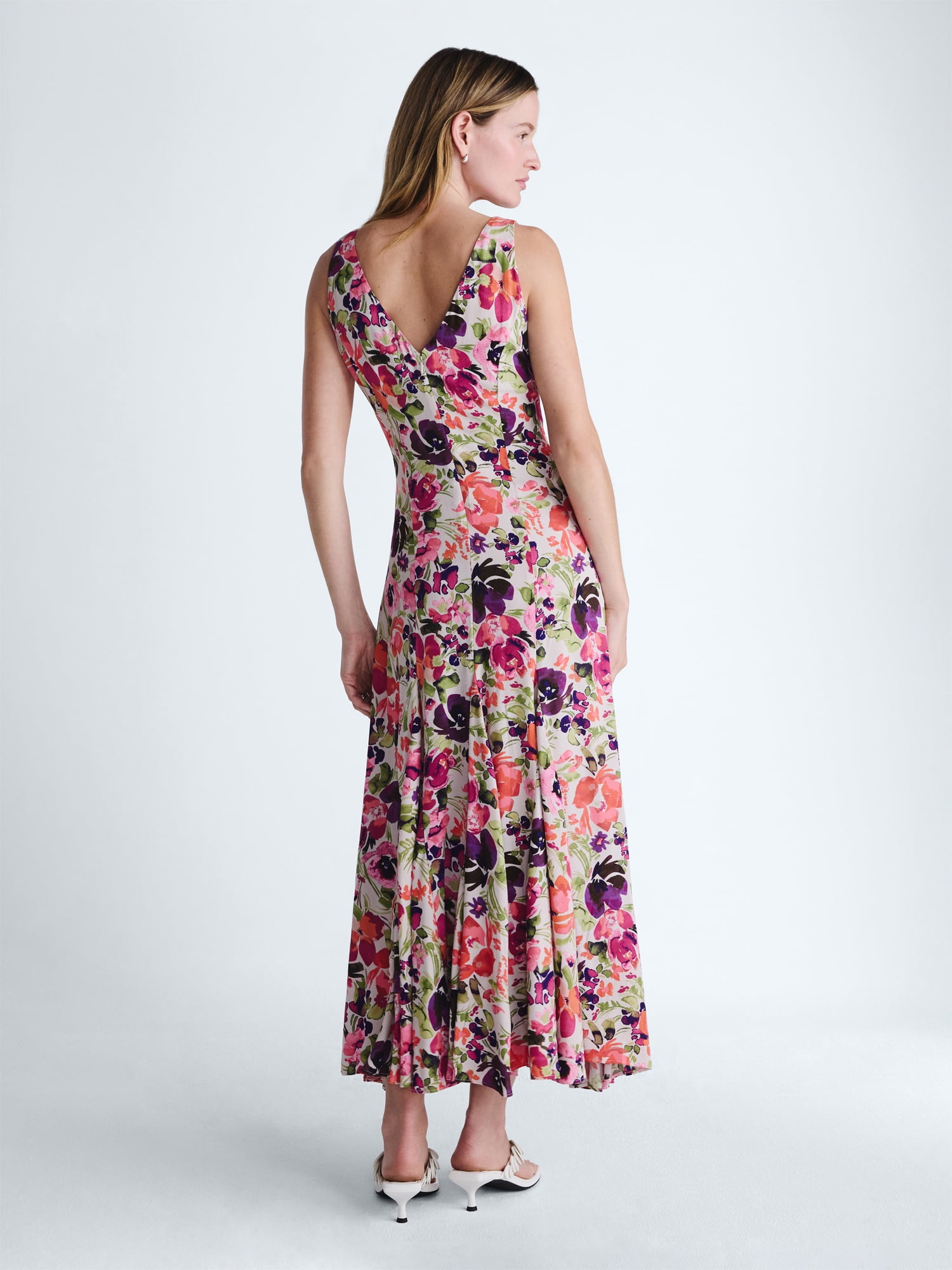 Scoop Women's and Women's Plus Maxi Godet Dress, Sizes 0-26W