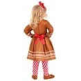 thumbnail image 2 of Girl's Toddler Gingerbread Costume Dress, 2 of 3