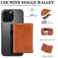 thumbnail image 3 of Allytechgroup 2 In 1 Wallet Case for Samsung Galaxy S25 Ultra, [Compatible with Magsafe] Magnetic Back Cover with Cards Holder Stand Feature Shockproof Phone Case for Wome Men, Lightbrown, 3 of 11