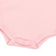 thumbnail image 4 of Riecok Baby Infant Toddler Ribbed Sleeveless Bodysuit Jumpsuit Unisex Solid Color Summer Suspender 0-24 Months Pink 9 M, 4 of 5