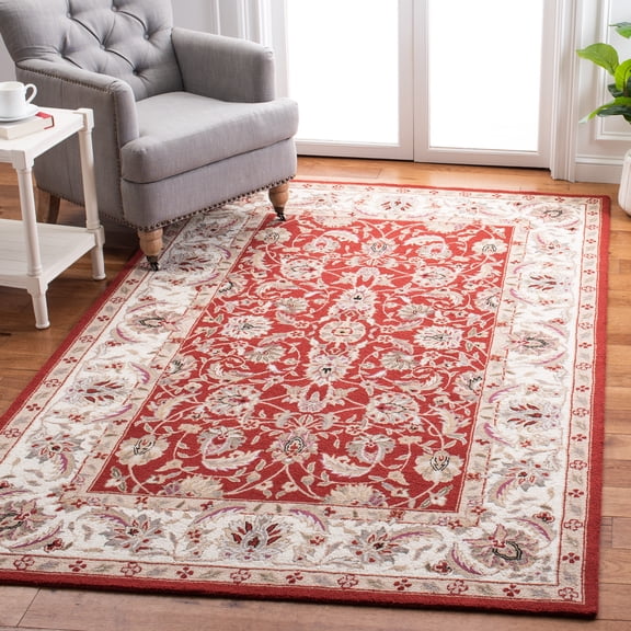 Safavieh Chelsea Raeburn Oriental Area Rug, Burgundy/Ivory, 6' x 9'