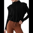 thumbnail image 2 of Chaleco Corto con Cremallera para Mujer, Abrigo Corto Cálido de Invierno Sin Mangas con Cuello Alto. Negro L, 2 of 8
