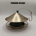 thumbnail image 4 of 7.28 x 15.4 inch Outdoor Bird Feeder Hanging House Gazebo Style with Inclined Roof Easy to Clean and Refill for Attracting Natural Birds to Garden (Bronze), 4 of 6