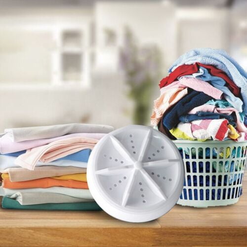 SAYFUT Mini Washing Machine Ultrasonic Turbine Laundry Washer Portable Travel Home