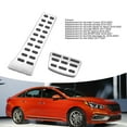 thumbnail image 3 of Car Pedal Pad Cover,Gas Brake Accelerator Pedal Cover Stainless Steel Anti Slip Foot Pedal Pads Replacement For Manual Transmission  Accelerator Pedal Cover, 3 of 8
