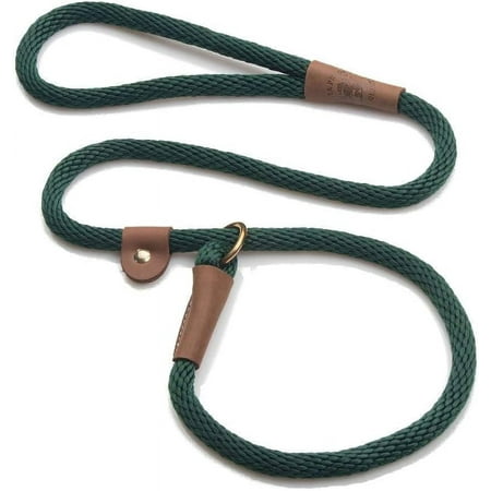 UPC: 0793721027042 | Mendota Pet Slip Leash – Dog Lead and Collar Combo – – Hunter Green  1/2 in x 4 ft – for Large Breeds