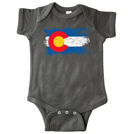 

Inktastic Colorado Flag Distressed Look Gift Baby Boy or Baby Girl Bodysuit