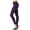 Dark Purple, variant on Womens High Waist Cotton Full Length Ankle Leggings