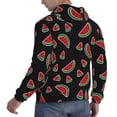 thumbnail image 6 of Rateoe Watermelon Pattern Mens Hoodie, Pullover Hooded Sweatshirt, Kangaroo Pocket Hoodie Ideal for Daily Wear, Travel and Home-Small, 6 of 7