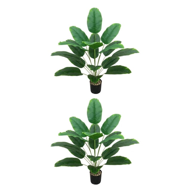 Monstrate Decoración portátil de árbol de plátano de simulación de bonsái artificial para interiores Type1 NO1