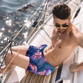 thumbnail image 2 of luoweisi Men's Beach Shorts Quick Dry Swim Trunks with Mesh Lining Colorful Jellyfish XL, 2 of 5