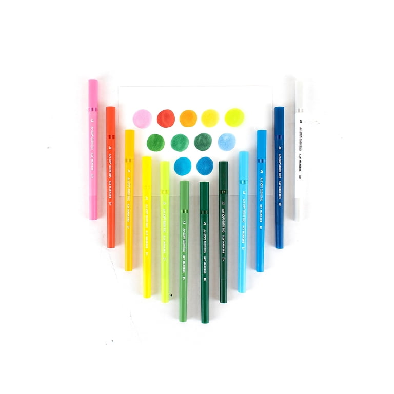 Art 101 Artist Supplies: Colored Dual Tip Drawing Set, Alcohol