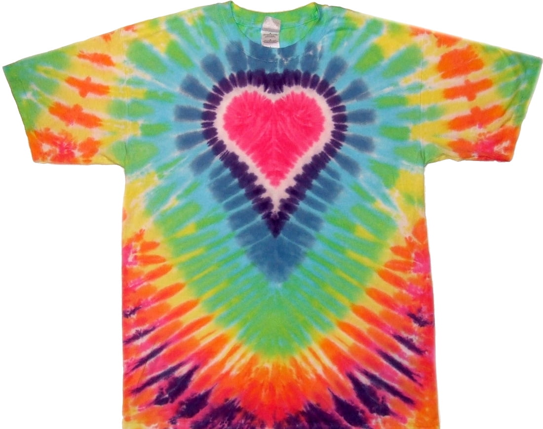 Download Tie Dyed Shop - Tie Dyed Shop Big Pastel Heart Tie Dye T ...