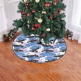 thumbnail image 2 of FMSHPON Abstract Camouflage Pattern Xmas Christmas Tree Skirt Stand Mat for Holiday Party Decoration Indoor Outdoor 36 inches, 2 of 3