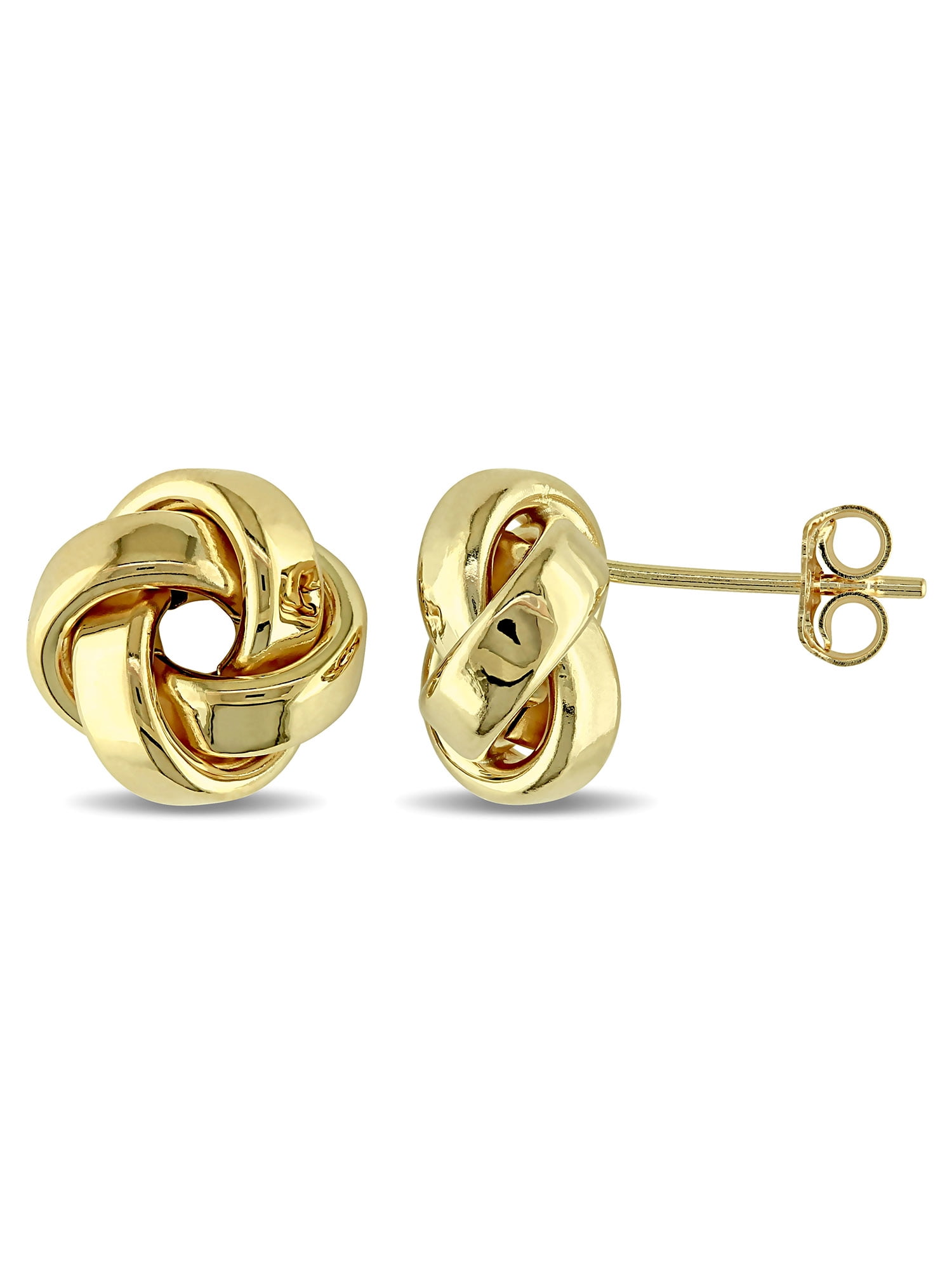 Mia Diamonds 10k Yellow Gold Love Knot Stud Earrings Mia Diamonds 10k Yellow Gold Love Knot Stud Earrings
