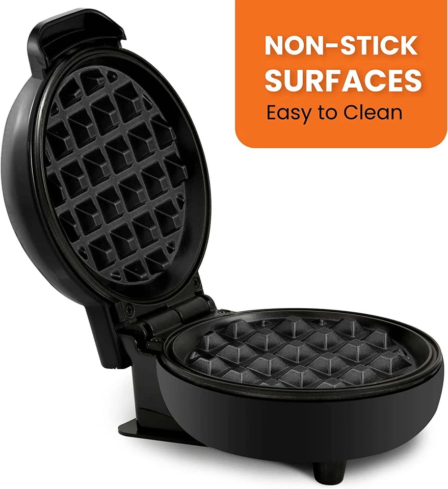 KNACK - Elite Gourmet Mini Waffle Maker, Black 1.18 X 4.33 X 5.51 Inches
