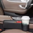 thumbnail image 4 of YZHIDIANF Car Seat Gap Filler Organizer Can Cup Holder, Universal Fit Car SUV Truck Accessories, Car Seat Storage Box Block Falling of Essential Items (Red, Passenger Side), 4 of 4
