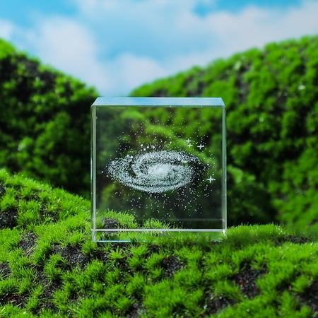 

Moon Cloud 3D Cube Engraved Crystal Craft Ornaments Desktop Bedroom Decorations Creative Birthday Gifts